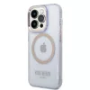 Guess Gold Outline Translucent kova kotelo Apple iPhone 14 Pro 6,1