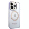 Guess Gold Outline Translucent kova kotelo Apple iPhone 14 Pro 6,1