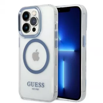 Guess Metal Outline MagSafe kova kotelo Apple iPhone 14 Pro Max 6,7
