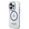 Guess Metal Outline MagSafe kova kotelo Apple iPhone 14 Pro Max 6,7