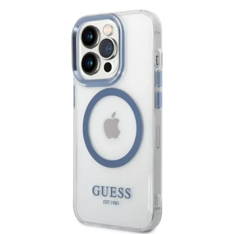 Guess Metal Outline MagSafe kova kotelo Apple iPhone 14 Pro Max 6,7