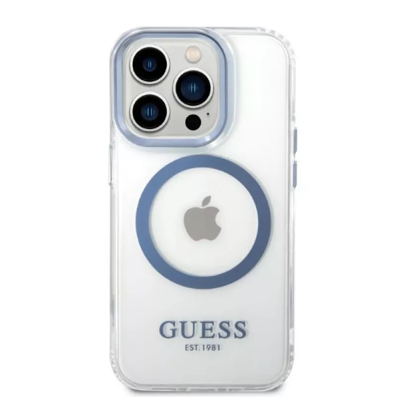 Guess Metal Outline MagSafe kova kotelo Apple iPhone 14 Pro Max 6,7