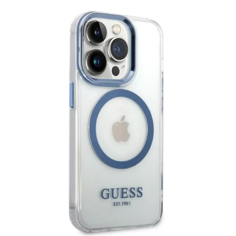 Guess Metal Outline MagSafe kova kotelo Apple iPhone 14 Pro Max 6,7