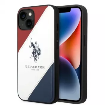 U.S. POLO ASSN. Tricolor Embossed takakansi Apple iPhone 14 Plus / 15 Plus 6,7