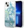 Guess GUHCP14SLFLSN Flower Liquid Glitter kova kotelo Apple iPhone 13 / 14 / 15 6,1