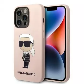 Karl Lagerfeld KLHCP14XSNIKBCP Ikonik silikonikova kotelo iPhone 14 Pro Max 6,7