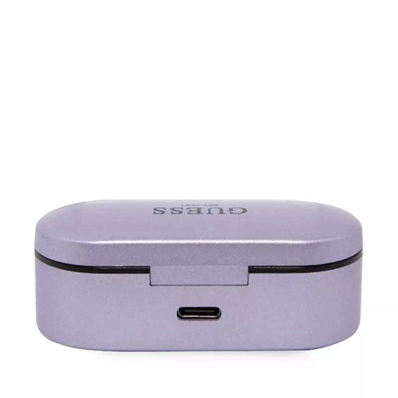 Guess GUTWST31EU True Wireless Stereo Bluetooth 5.3 -nappikuulokkeet latauskotelolla - violetti