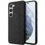 AMG kova kotelo Samsung Galaxy S23+ (SM-S916) - Carbon Stripe & Embossed, musta
