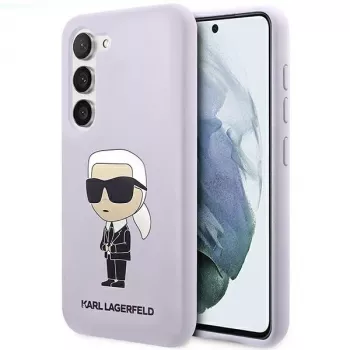 Karl Lagerfeld Ikonik silikonikotelo Samsung Galaxy S23+ (SM-S916) - violetti