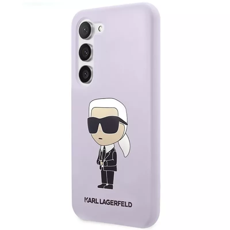 Karl Lagerfeld Ikonik silikonikotelo Samsung Galaxy S23+ (SM-S916) - violetti