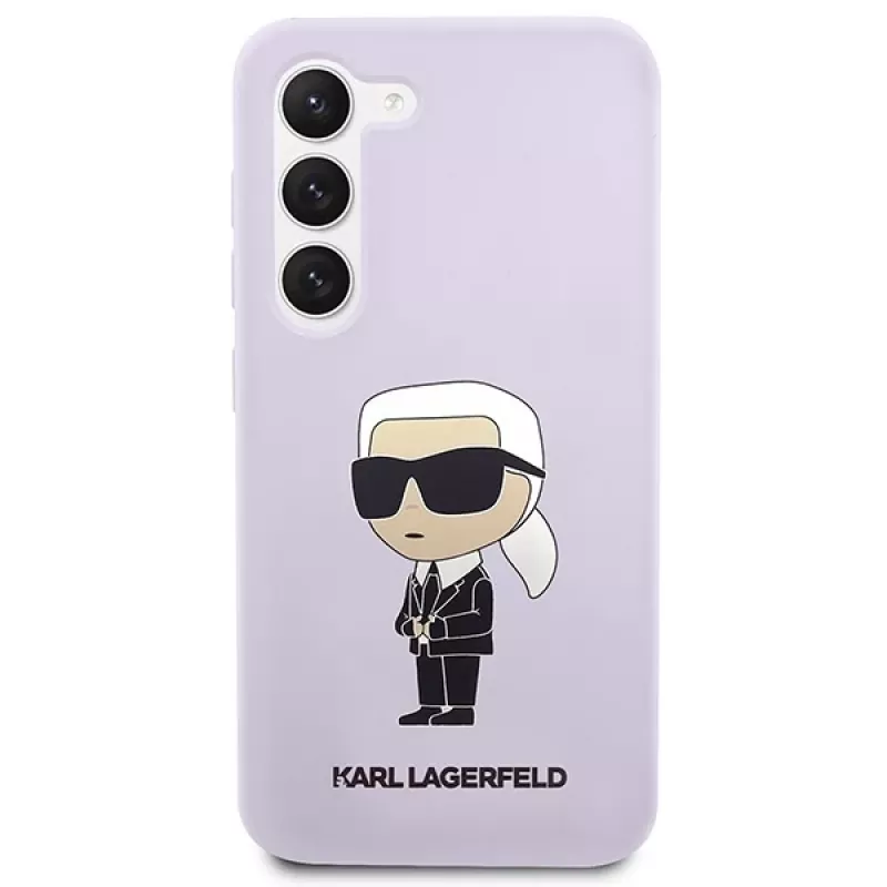 Karl Lagerfeld Ikonik silikonikotelo Samsung Galaxy S23+ (SM-S916) - violetti