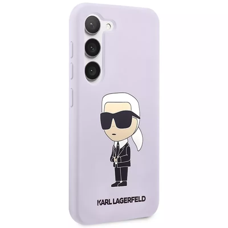 Karl Lagerfeld Ikonik silikonikotelo Samsung Galaxy S23+ (SM-S916) - violetti