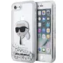 Karl Lagerfeld KLHCI8LNKHCH kova kotelo glitter Karl Head iPhone 7/8/SE 2020/SE 2022, hopea