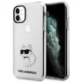Karl Lagerfeld Ikonik Choupette kova kotelo Apple iPhone 11 / XR 6,1 inch läpinäkyvä