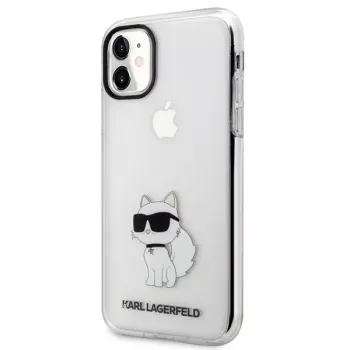 Karl Lagerfeld Ikonik Choupette kova kotelo Apple iPhone 11 / XR 6,1 inch läpinäkyvä