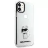 Karl Lagerfeld Ikonik Choupette kova kotelo Apple iPhone 11 / XR 6,1 inch läpinäkyvä