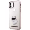 Karl Lagerfeld Ikonik Choupette kova kotelo iPhone 11 / XR 6,1 inch - pinkki