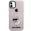 Karl Lagerfeld Ikonik Choupette kova kotelo iPhone 11 / XR 6,1 inch - pinkki