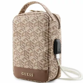 Guess GUHBHGCFSEW järjestelijälaukku ruskea GCube Stripe