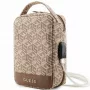 Guess GUHBHGCFSEW järjestelijälaukku ruskea GCube Stripe