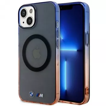 BMW iPhone 13/14/15 harmaa Hardcase Gradient Bumper MagSafe