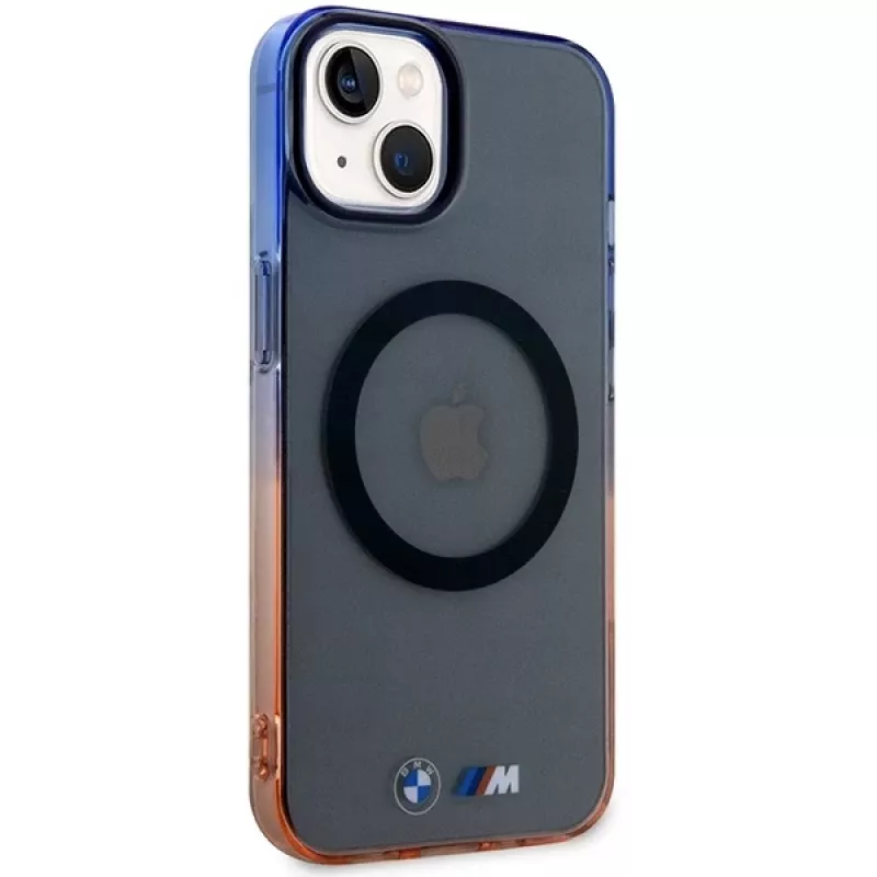 BMW iPhone 13/14/15 harmaa Hardcase Gradient Bumper MagSafe