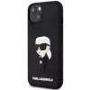 Karl Lagerfeld KLHCP14M3DRKINK Hardcase Rubber Ikonik 3D iPhone 14 Plus / 15 Plus 6.7 musta