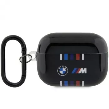 BMW AirPods Pro 2. sukupolven -suojakotelo, musta, M-Stripe-design