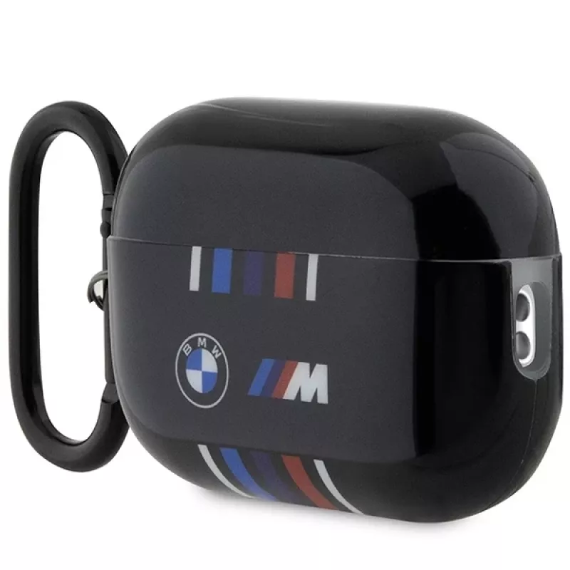 BMW AirPods Pro 2. sukupolven -suojakotelo, musta, M-Stripe-design