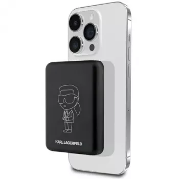 Karl Lagerfeld Ikonik MagSafe langaton varavirtalähde 3000mAh musta