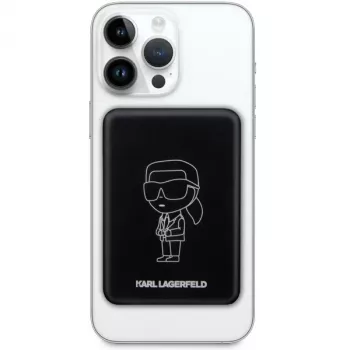 Karl Lagerfeld Ikonik MagSafe langaton varavirtalähde 3000mAh musta