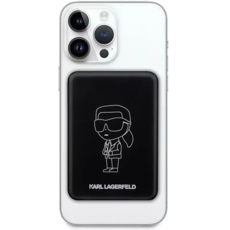 Karl Lagerfeld Ikonik MagSafe langaton varavirtalähde 3000mAh musta