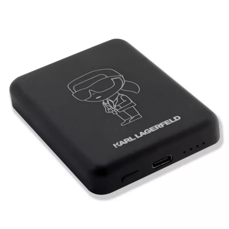 Karl Lagerfeld Ikonik MagSafe langaton varavirtalähde 3000mAh musta