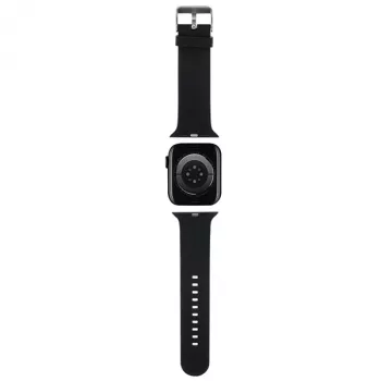 Karl Lagerfeld 3D Rubber Karl Head ranneke Apple Watch 38/40/41mm musta