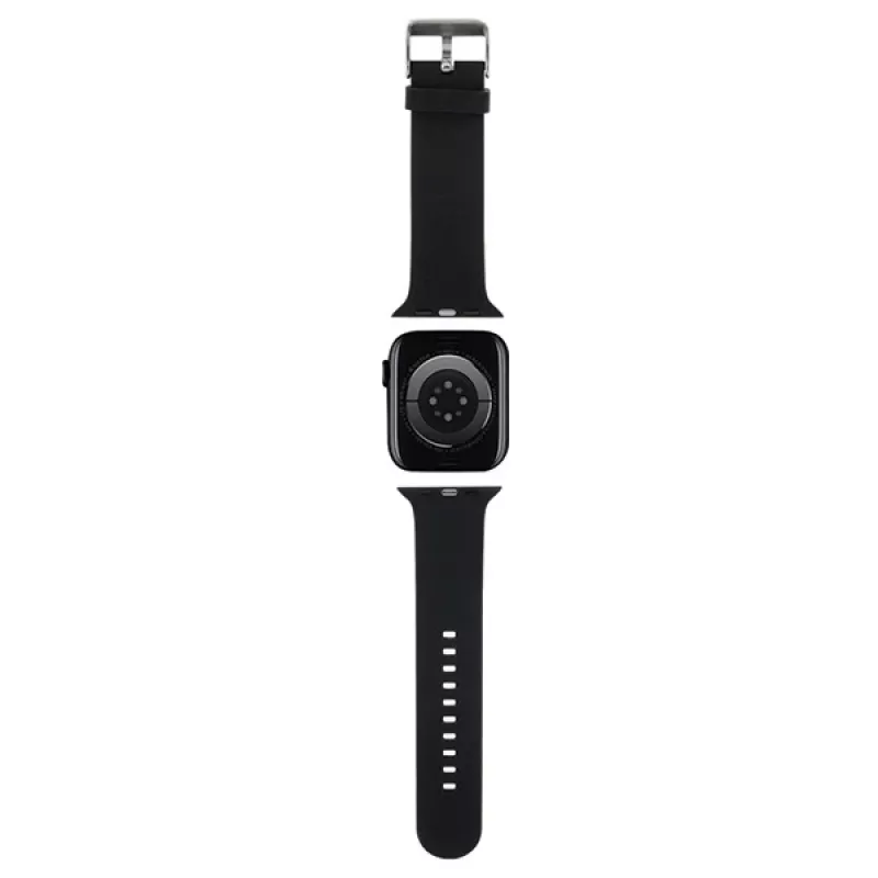 Karl Lagerfeld 3D Rubber Karl Head kellonranneke Apple Watch 42/44/45/49mm musta