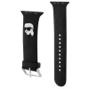 Karl Lagerfeld 3D Rubber Karl Head kellonranneke Apple Watch 42/44/45/49mm musta