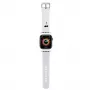 Karl Lagerfeld 3D Rubber Karl Head Apple Watch -ranneke 42/44/45/49mm valkoinen