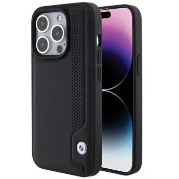 BMW BMHCP15X22RBDK Hardcase nahka Blue Dots iPhone 15 Pro Max 6,7