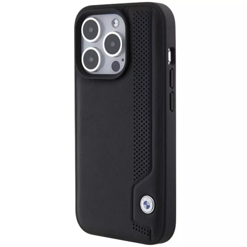 BMW BMHCP15X22RBDK Hardcase nahka Blue Dots iPhone 15 Pro Max 6,7
