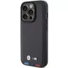 BMW Leather Stamp Tricolor -kotelo iPhone 15 Pro 6,1