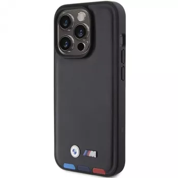 BMW Leather Stamp Tricolor -kotelo iPhone 15 Pro 6,1