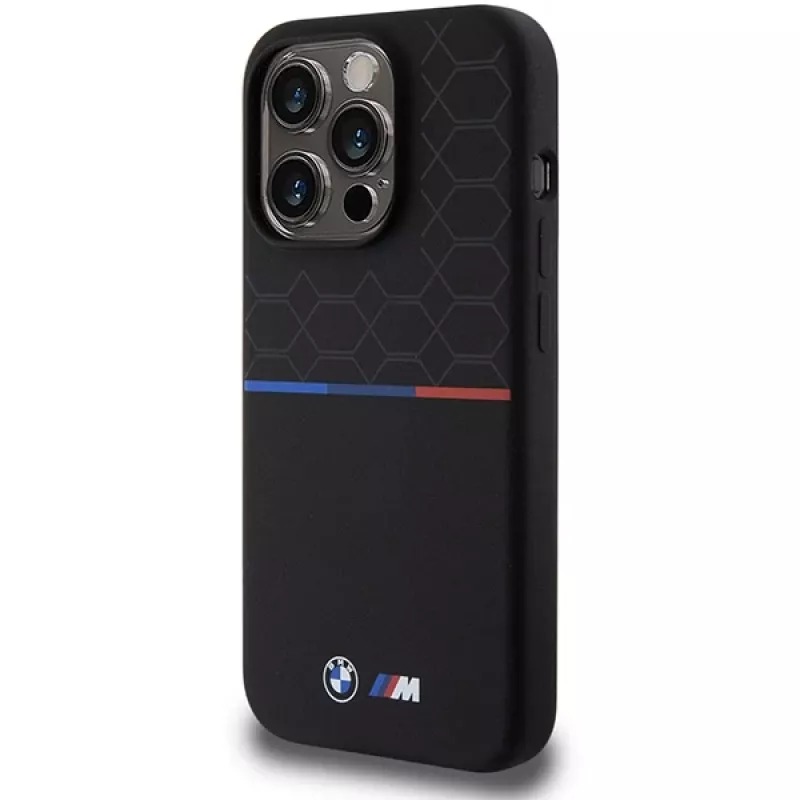 BMW M Silicone Pattern MagSafe -kova kuori Apple iPhone 15 Pro 6,1