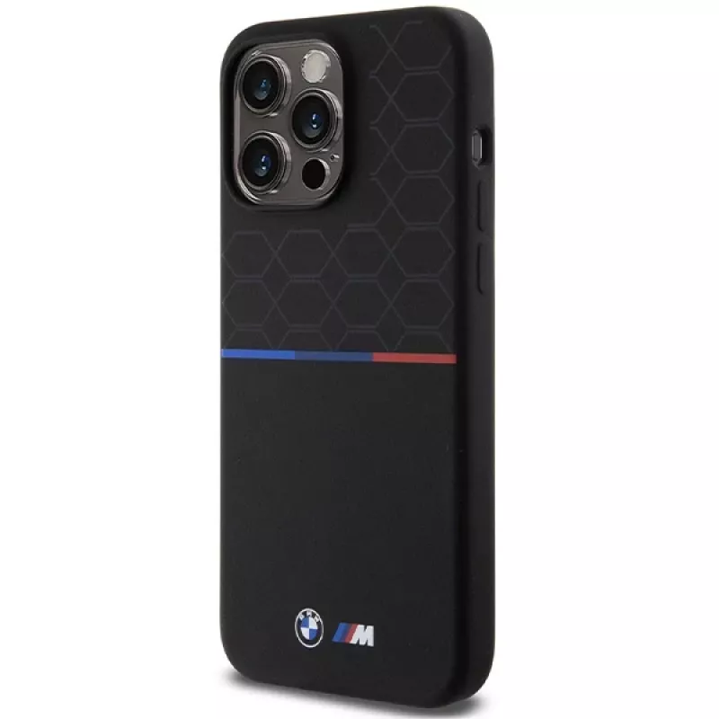 BMW M Silicone Pattern MagSafe -kova kuori iPhone 15 Pro Max 6,7