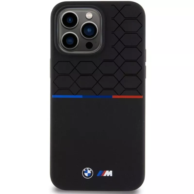 BMW M Silicone Pattern MagSafe -kova kuori iPhone 15 Pro Max 6,7