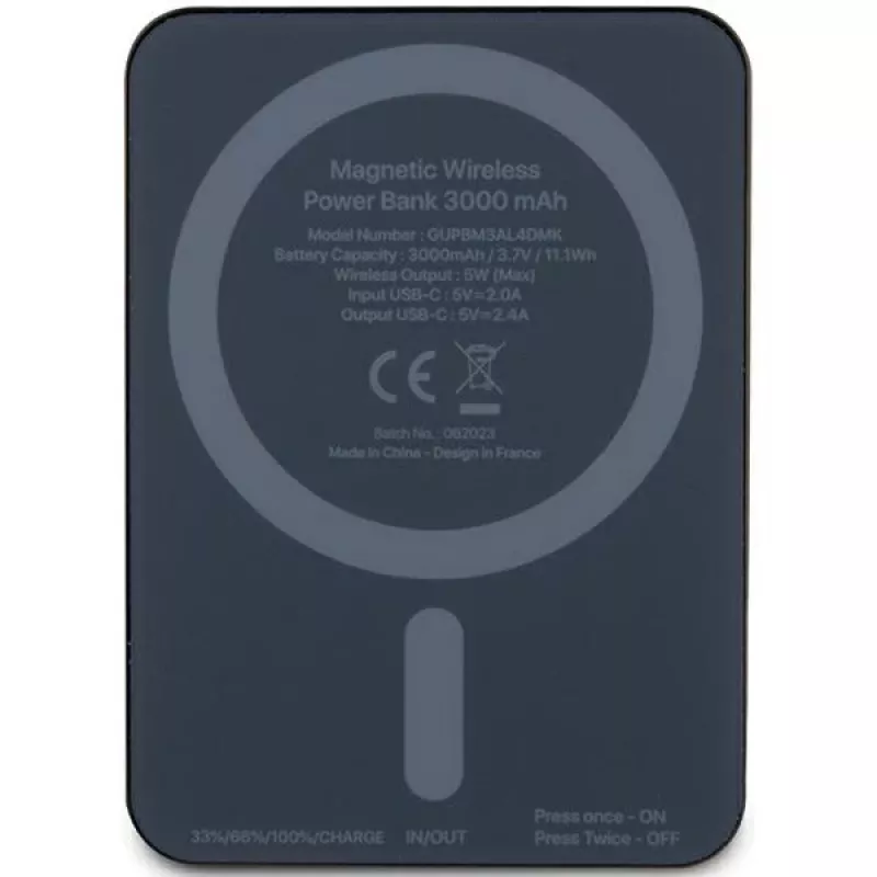 Mercedes-Benz Powerbank MEPB3KMESTK 5W 3000mAh musta MagSafe