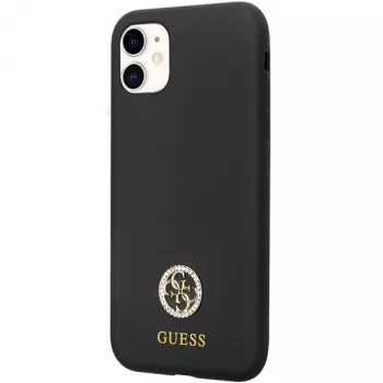 Guess GUHCN614DGPK Hardcase silikoni Logo Strass 4G takakansi Apple iPhone 11 / Xr 6,1
