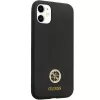 Guess GUHCN614DGPK Hardcase silikoni Logo Strass 4G takakansi Apple iPhone 11 / Xr 6,1