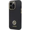 Guess GUHCP13LM4DGPK iPhone 13 Pro / 13 Hardcase silikoni Logo Strass 4G musta