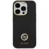 Guess GUHCP15LM4DGPK iPhone 15 Pro 6.1 musta Hardcase silikoni Logo Strass 4G