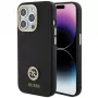 Guess GUHCP15XM4DGPK Hardcase silikoni Logo Strass 4G takakansi Apple iPhone 15 Pro Max 6,7